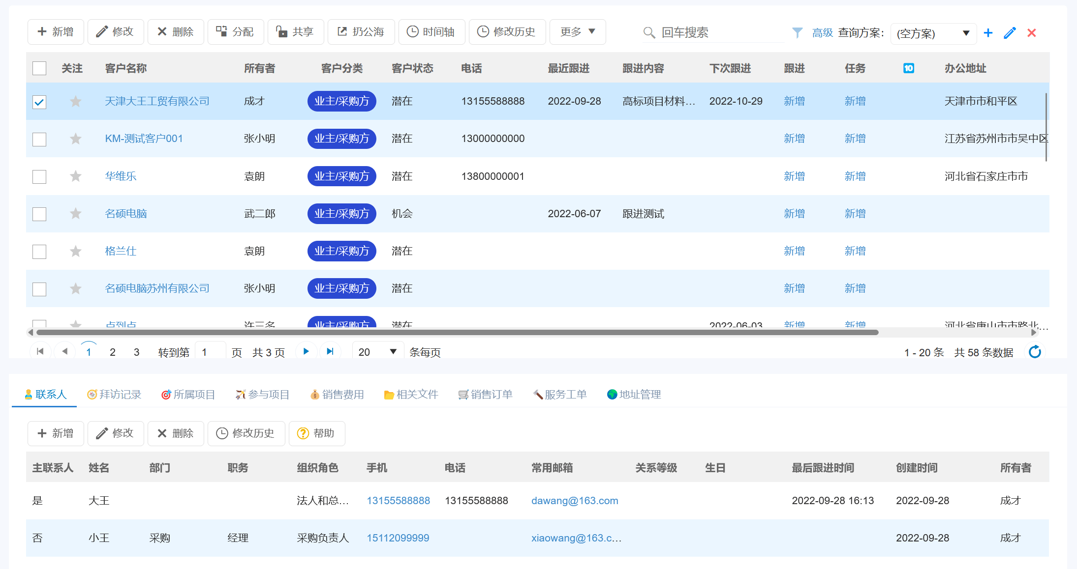 項目型CRM軟件