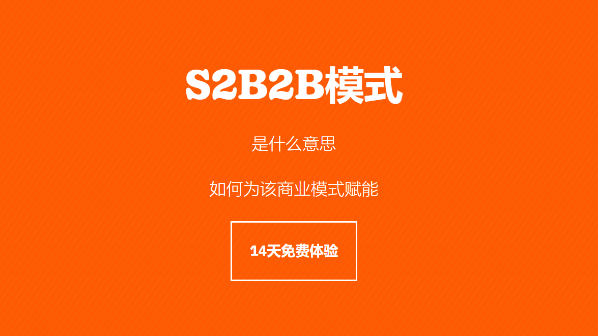 S2B2B模式 